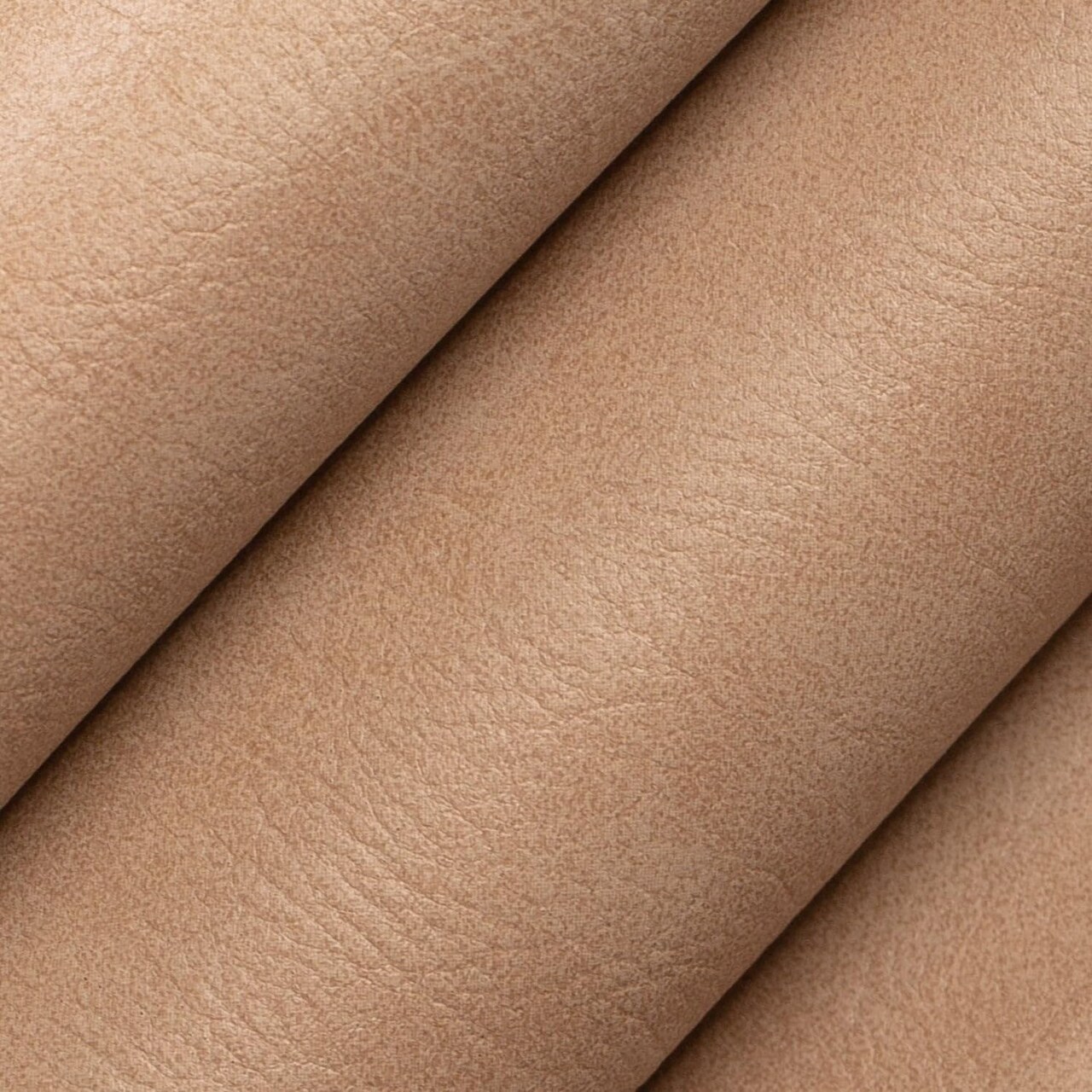 Brown Performance Grade Vinyl Plain Solid Upholstery Fabric by The Yard - SKU: Lorraine Beige